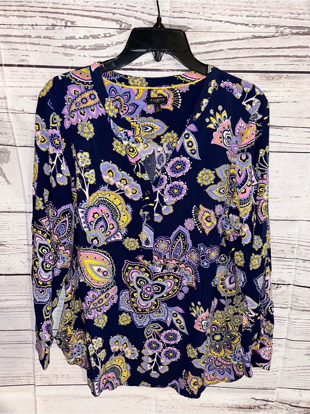 Talbots pattern shirt